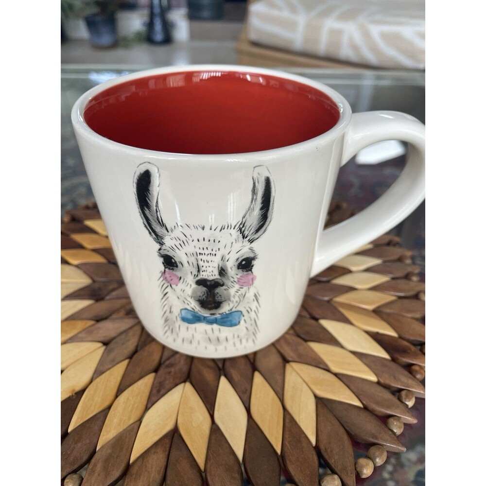 Magenta Llama With Bow tie Mug